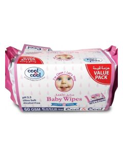 Ultra Soft Gentle Baby Wipes Alcohol Free 60 Gsm 40 Wipes X 3 Pack