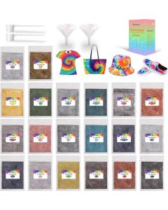 YRYM HT Tie Dye Powder Refills 400g 20 Vibrant Colors Permanent for Tie Dyeing Easy to Use NonToxic Tie Dye Powder Bulk for Kids Adults