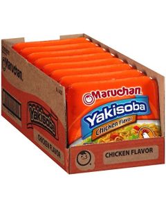 Maruchan Yakisoba Chicken Flavor StirFried Japanese Instant Ramen Noodles High Protein Microwavable Meal 4 Oz 8 Pack