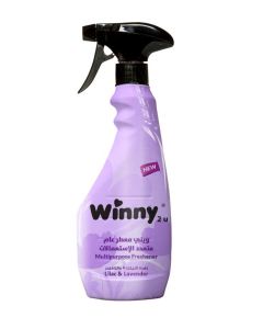 Winny Multi-Purpose Freshener 450ml – Lilac & Lavender / Long-Lasting Floor & Surface Air Freshener Spray