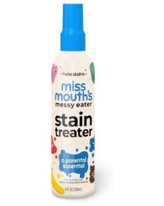 Messy Eater Stain Treater Spray 4oz Fast Acting Fabric Stain Remover for Clothes Upholstery and Highchair Messes Powerful Food and Drink Stain Cleaner Portable Spray Solution