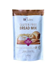 gfJules Certified Gluten Free Bread Baking Mix Loaf Baguettes Bagels Focaccia and more No Grit NonGMO Vegan Certified Top 9 AllergenFree Kosher 18 Ounces