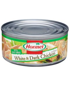 Hormel Canned White and Dark Chunk Chicken 5 Ounce Pack of 12
