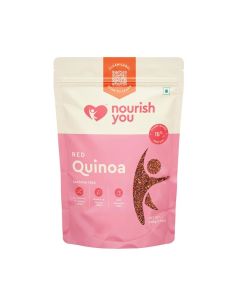 Nourish You Red Quinoa Seeds 500g, Premium Certified, Gluten Free, High Protein
