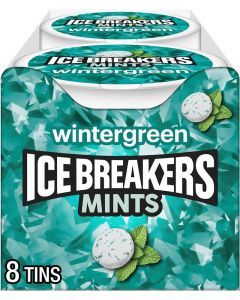 ICE BREAKERS Sugar Free Mints, Wintergreen 1.5 Ounce (Pack of 8)