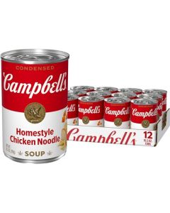 Campbells Condensed Homestyle Chicken Noodle Soup Packaging May Vary 105 Oz Pack of 12