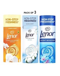 Lenor Laundry Perfume In-Wash Scent Booster Beads 155g – Long Lasting Freshness Up to 12 Weeks / Fabric Fragrance Enhancer / Cool Cotton, Spring Awakening, Gold Orchid