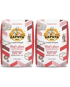 Antimo Caputo Chefs Flour 22 LB Pack of 2 Italian Double Zero 00 Soft Wheat for Pizza Dough Bread Pasta