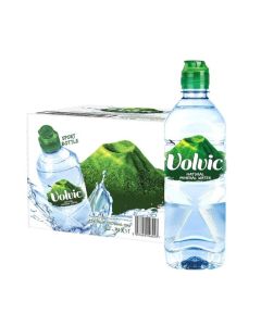 Volvic Natural Mineral Water with Sports Cap - 750ml (Pack of 12)