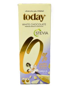 Today STEVIA No Added Sugar White Chocolate Vanilla 60g