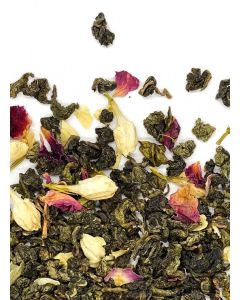 Oolong Tea Jasmine Rose Aromatic Soothing Natural Whole Leaf Silky Texture Antioxidant Rich