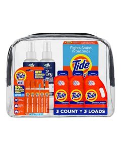 Tide Cruise Essentials Bundle Includes Liquid Detergent Tide Stain Remover Wipes Stain Remover Pen Downy Wrinkle Releaser Spray Travel and RV Essentials Pack
