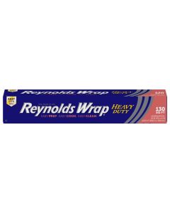 Reynolds Wrap Heavy Duty Aluminum Foil Roll Thick Heavy Duty Foil for Added Strength and Durability Secure Easy Open and Close Tab 12 Inches Wide 130 Sq Ft