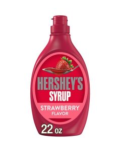 HERSHEYS Strawberry Flavored Syrup Bottle 22 oz