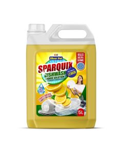 Lemon Dishwashing Liquid 5L – Ultra Concentrated Formula with Refreshing Lemon Scent, Tough on Grease and Stains, Gentle on Hands, and Perfect for Everyday Dishwashing