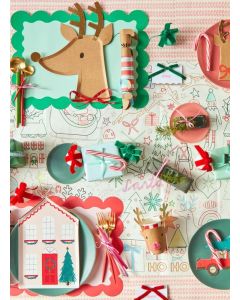 Driving Reindeer Napkins