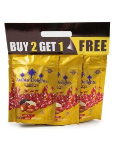 Arabian Delights Chocolate, Assorted Choco, Dates, Almond 90gm, Pack of 3
