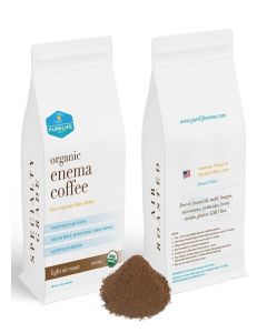 Purelife Enema Coffee- Certified Organic - Light "Air" Roast - Ground - Specialty Grade -Third Party Lab Tested - Mycotoxin Free - Accepted By Gerson Since 2012