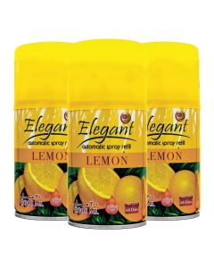 3 Piece LEMON Automatic Refill Spray Set 300ml