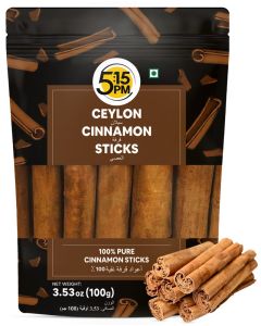 5:15PM Ceylon Cinnamon Sticks Original 100gm / SriLankan Dalchini Cinnamon Whole Stick / World's Finest Ceylon Cinnamon Roll Quills / Genuine Source Certified