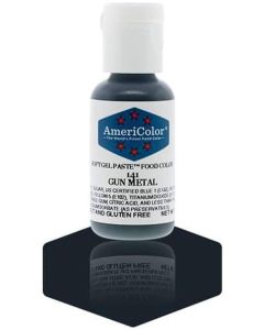 AmeriColor Gunmetal Soft Gel Paste Food Color - 0.75 Ounce Bottle