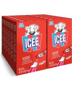 ICEE Singles To Go Cherry Water Drink Mix - 12 Boxes with 6 Packets Each, Total 72 Servings, Zero Sugar