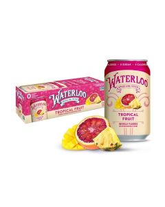 , Tropical Fruit Naturally Flavored, 12 Fl Oz Cans (Pack of 12) – Zero Calories and Zero Sugar or Sweeteners