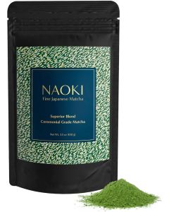 Naoki Matcha Superior Ceremonial Blend – Authentic Japanese First Harvest Ceremonial Grade Matcha Green Tea Powder from Uji, Kyoto (100g / 3.5oz)