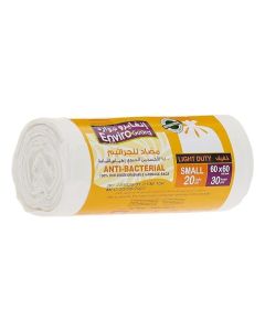 Enviro Guard Garbage Bags Small Size 20 Gallons, White, 60×60 cm, 30 Bags per Roll