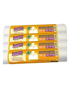 Enviro Guard Enviro Care Trash Bags XX-Small, White, Pack Of 5