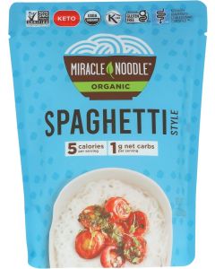 Miracle Noodle Organic Spaghetti Style, 7 oz (200 g) - Gluten Free and Vegan
