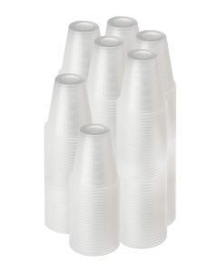 [300 Count - 1 oz.] Perfect Stix Disposable Graduated Plastic Medicine Cups - For Mixed Pills, Medication Measuring, Resin Mixing, Mouthwash