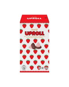Meiji UpRoll Milk & Strawberry Flavoured Chocolate Confectionery 35g