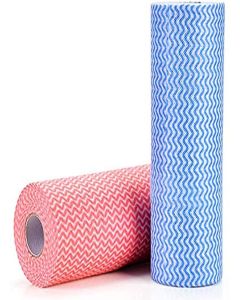 Shopfleet All Purpose Kitchen Roll Cleaning Wipes, Washable & Reusable Quick Dry Non-Woven Dish Towels for Home & Kitchen Cleansing(Multicolor)