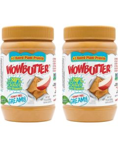 WOWBUTTER Natural Peanut Free Creamy Spread (Pack of 2)