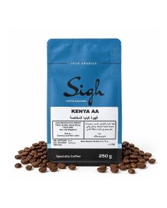 Sigh Coffee Kenya AA Specialty Roasted Coffee / Single Origin / 100% Arabica / Medium Roast / Best For Espresso and Filter Coffee / 250g