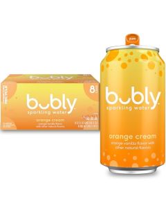 bubly Sparkling Water Orange Creamsicle Zero Sugar Zero Calories 12 Fl Oz Cans Pack of 8