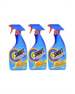 Shout Advanced Laundry Stain Remover Gel, Breaks Down 100+ Types of Tough Stains, 22 Oz, Pack of 3