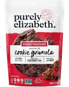 Purely Elizabeth Double Chocolate Cookie Granola - Gluten-Free, Non-GMO, 11oz Bag