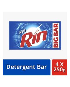 Rin Detergent Bar, 1 kg (Pack of 4)
