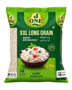 J ONE XXL Long Grain Basmati Rice 5kg/ Get extra 10% off with "10SAVE" code / Indian Biryani Rice / Extra Long Grain / Premium Rice