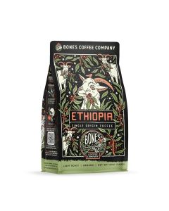 Ethiopia Single-Origin, Citrus, Floral and Berries Notes, Ground Coffee Beans, Low Acid Light Roast Arabica Beans Flavored Coffee, 12 oz Ground