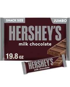 HERSHEYS Milk Chocolate Snack Size Candy Jumbo Bag 198 oz