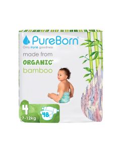 Organic Bamboo Diapers Value Pack Size 4