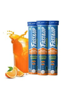 electrolyte energy and hydration -sports drink -Pack of 20 effervescent tablets -Orange flavour pack of 3