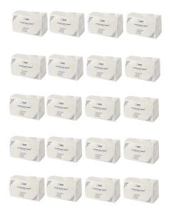 KWEL M-Fold Tissue Paper / Premium Soft & Absorbent Hand Towels (Pack of 20) / Perfect for Offices, Hotels, Restaurants & Washrooms