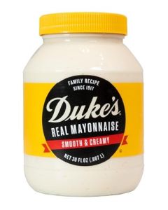 Dukes Real Mayonnaise Jar Original Smooth Creamy Taste 30 Ounce Pack of 1