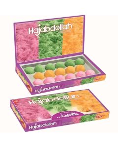 Hajabdol Cantaloupe Strawberry And Orange Mixed Flavored Cotton Candy, 17pcs- 350gms