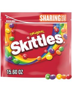 SKITTLES Summer Candy Sharing Size Bag Chewy Fruit Bulk Candy for Movies Traveling Parties and More 156 oz