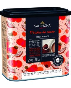 VALRHONA Hona Cocoa Powder 250g - Premium Dutch Process Cocoa for Baking and Beverages